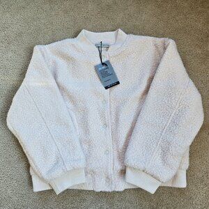 NWT Wat The Brand Insulated Sherpa Bomber Jacket